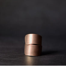 Load image into Gallery viewer, Hammered Hand Crafted Solid Adjustable Copper Ring