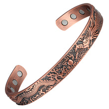 Load image into Gallery viewer, Vince El Dragon Pure Copper Magnetic Bangle