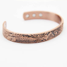 Load image into Gallery viewer, Vince El Dragon Pure Copper Magnetic Bangle
