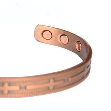 Load image into Gallery viewer, Copper Cross Magnetic Bangle