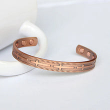 Load image into Gallery viewer, Copper Cross Magnetic Bangle