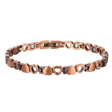 Load image into Gallery viewer, Vinci Hollow Heart Copper Magnetic Bracelet NEW