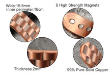 Load image into Gallery viewer, Vinci Enigma Pure Copper Magnetic Bangle