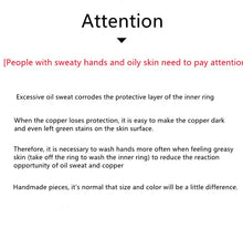 Load image into Gallery viewer, Hammered Hand Crafted Solid Adjustable Copper Ring