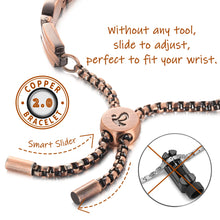Load image into Gallery viewer, Vinci Smart Slider Edition Copper Magnetic Bracelet