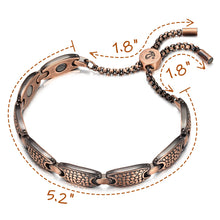 Load image into Gallery viewer, Vinci Smart Slider Edition Copper Magnetic Bracelet