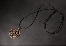 Load image into Gallery viewer, Solid Maze Handmade Pure Copper Pendant Necklace