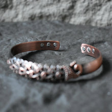 Load image into Gallery viewer, Peacock Pure Copper Magnetic Bangle