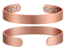 Load image into Gallery viewer, Traditional Sturdy 8 Mag Copper Bangle