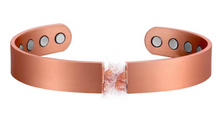 Load image into Gallery viewer, Traditional Sturdy 8 Mag Copper Bangle