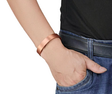 Load image into Gallery viewer, Traditional Sturdy 8 Mag Copper Bangle