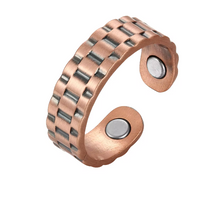Load image into Gallery viewer, Chainmail Pure Copper Magnetic Ring
