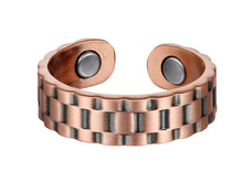 Load image into Gallery viewer, Chainmail Pure Copper Magnetic Ring