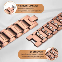 Load image into Gallery viewer, Vinci Armory Triple Row Pure Copper Magnetic Bracelet