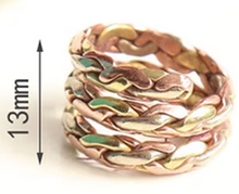 Load image into Gallery viewer, TRIO Copper Hues Resizable Ring