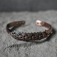 Load image into Gallery viewer, Peacock Pure Copper Magnetic Bangle