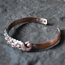 Load image into Gallery viewer, Peacock Pure Copper Magnetic Bangle