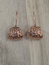 Load image into Gallery viewer, Corky's Relic Hammered Oxidized Copper Earrings