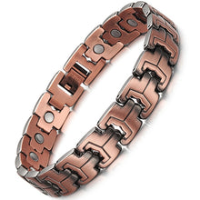 Load image into Gallery viewer, Chain Mail Copper Magnetic Bracelet