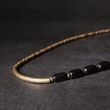 Load image into Gallery viewer, Black Wood Handcrafted Bracelet | CopperTownUSA