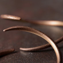 Load image into Gallery viewer, Hand Forged Solid Copper Swirl Cuff | Copper Wellness Jewelry