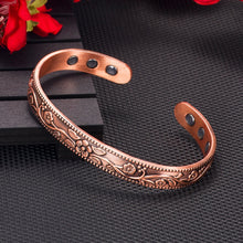 Load image into Gallery viewer, Vinci Garden Pure Copper Magnetic Bangle