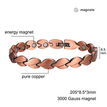 Load image into Gallery viewer, Vinci Fiducia Pure Copper Magnetic Bracelet
