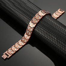 Load image into Gallery viewer, Vinci Strings Double Row Pure Copper Magnetic Bracelet