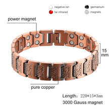 Load image into Gallery viewer, Vinci Strings Double Row Pure Copper Magnetic Bracelet