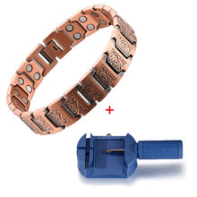 Load image into Gallery viewer, Vinci Strings Double Row Pure Copper Magnetic Bracelet