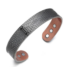 Load image into Gallery viewer, Darkside Pure Copper Magnetic Bangle | CopperTownUSA