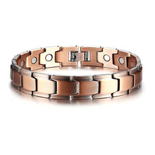 Load image into Gallery viewer, Vinci Patron Copper Magnetic Bracelet with white background
