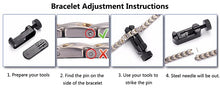 Load image into Gallery viewer, Bracelet adjustment instructions
