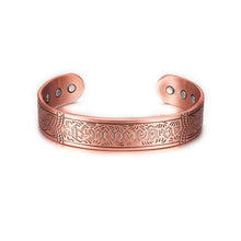 Load image into Gallery viewer, Vinci Flower Powered Magnetic Pure Copper Bracelet
