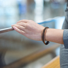 Load image into Gallery viewer, Vinci 3 Twisted Copper Bangle from Copper Town USA