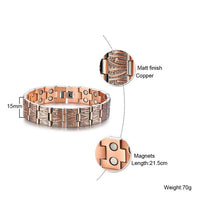 Load image into Gallery viewer, Vinci Incarnate Double Strength Copper Bracelet specs