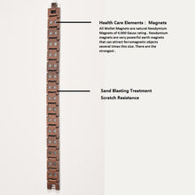 Load image into Gallery viewer, Black Copper Magnetic Bio Energy Bracelet | CopperTownUSA