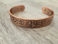 Jungle Pure Copper Magnetic Bangle