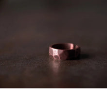 Load image into Gallery viewer, Hand Carved Solid Pure Copper Ring
