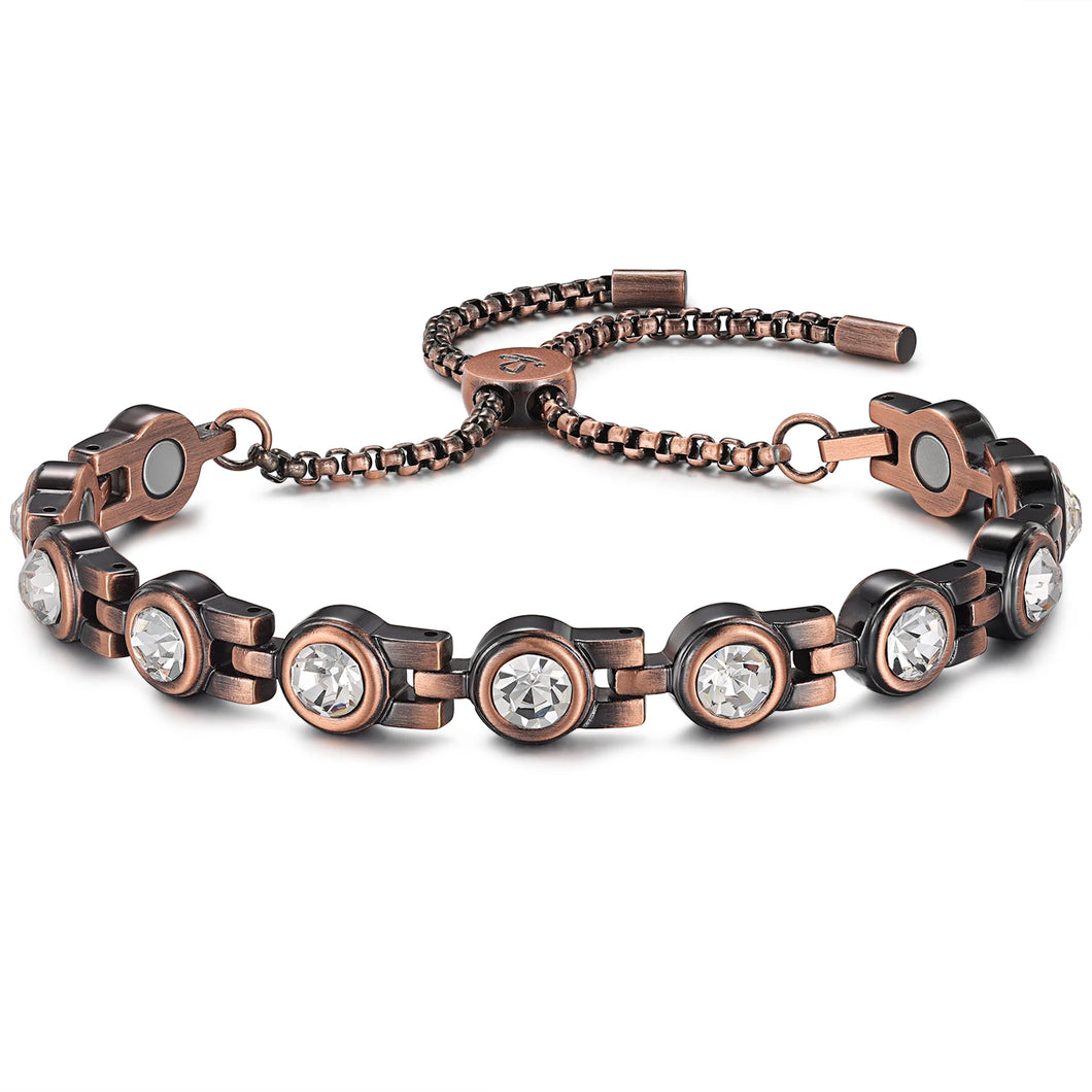 Vinci Smart Slider Edition Bada Bling Copper Magnetic Bracelet