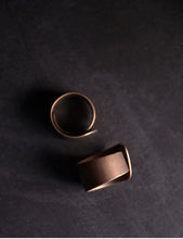 Load image into Gallery viewer, Hammered Hand Crafted Solid Adjustable Copper Ring
