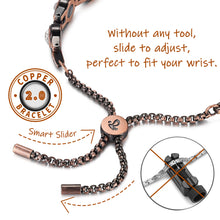 Load image into Gallery viewer, Vinci Smart Slider Edition Bada Bling Copper Magnetic Bracelet
