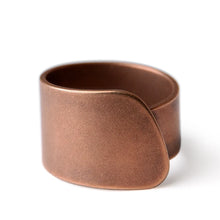 Load image into Gallery viewer, Hammered Hand Crafted Solid Adjustable Copper Ring
