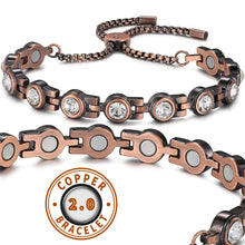 Load image into Gallery viewer, Vinci Smart Slider Edition Bada Bling Copper Magnetic Bracelet
