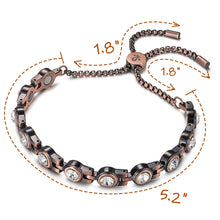 Load image into Gallery viewer, Vinci Smart Slider Edition Bada Bling Copper Magnetic Bracelet
