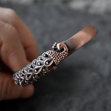 Load image into Gallery viewer, Peacock Pure Copper Magnetic Bangle
