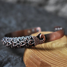 Load image into Gallery viewer, Peacock Pure Copper Magnetic Bangle
