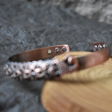 Load image into Gallery viewer, Peacock Pure Copper Magnetic Bangle
