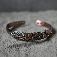 Peacock Pure Copper Magnetic Bangle