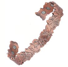 Load image into Gallery viewer, Vinci Jagged Butterfly Pure Copper Magnetic Bracelet
